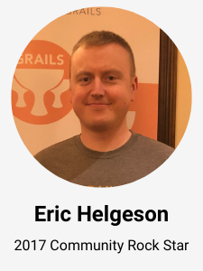 Eric Helgeson - 2017 Grails Rock Star Award